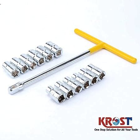 KROST T-Shaped Socket Wrench Set - 13pcs Handle Wrench Spanner