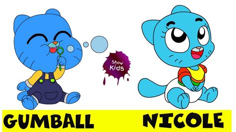 Los Personajes De El Increíble Mundo De Gumball Como Bebes Mis Dibujos