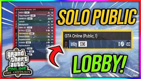 HOW TO GET A SOLO PUBLIC LOBBY IN GTA ONLINE AFTER PATCH 1 58 XBOX