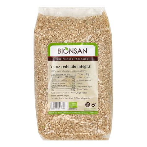 Arroz Redondo Integral Ecol Gico Kg Bionsan