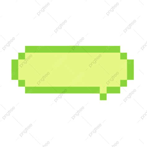 Yellow Dialog Box Png Picture Yellow Green Pixel Art Text Box Color