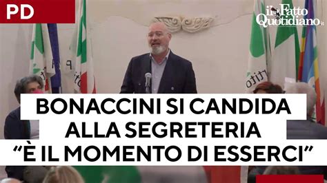 Bonaccini Si Candida Alla Segreteria Del Pd Il Discorso Integrale E