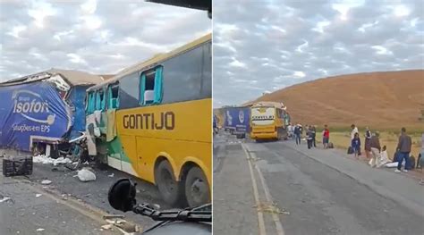 Grave acidente entre carreta e ônibus deixa mortos e 32 feridos em MG