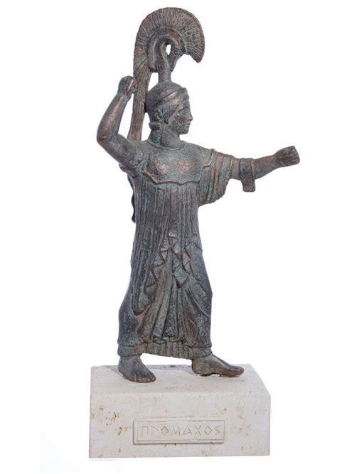 Athena Promachos Greek Goddess Of Wisdom Plaster Statue Replica Of Pheidias S Bronze Statue