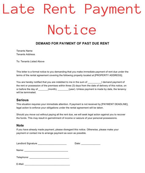 Best 13 Notify tenants of overdue rent professionally with our editable