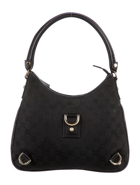 Gucci Small GG Canvas Princy Hobo Black Hobos Handbags GUC282420