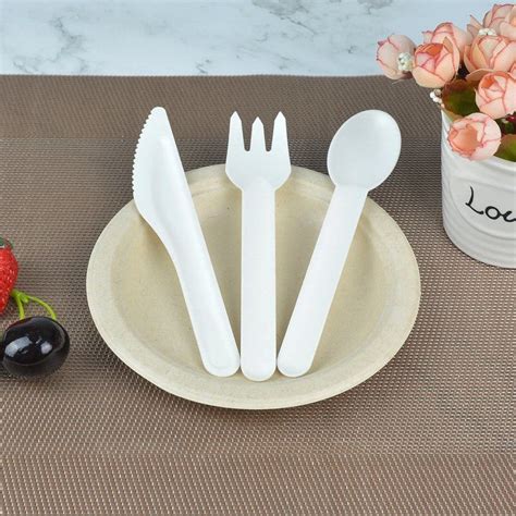 100biodegradable Disposable Latest Product Cpla Fork Knife Spoon