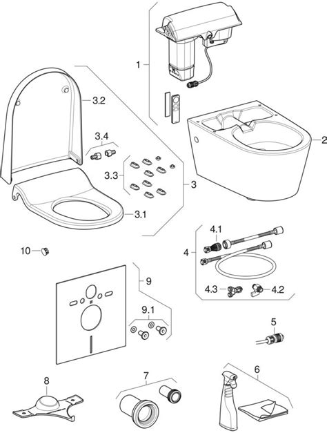 Ersatzteile für Geberit AquaClean Sela WC Komplettanlagen Wand WC