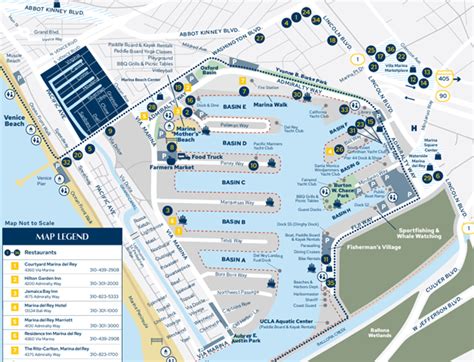 2024 Dining Map Visit Marina Del Rey