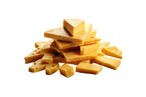 Cheese Slices Isolated On Transparent Background 47605516 Png