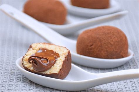 Tartufini al tiramisù con cuore di Nutella Ricetta Ricette nutella