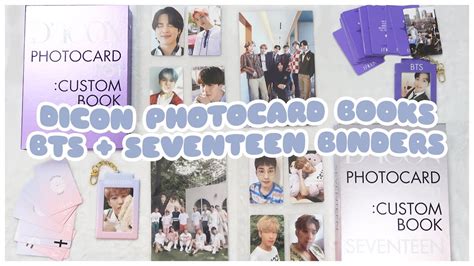 Unboxing Dicon Photocard 101 Custom Books Bts Seventeen A5 Mini