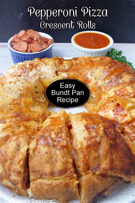 Pepperoni Pizza Crescent Rolls Bundt Pan Recipe