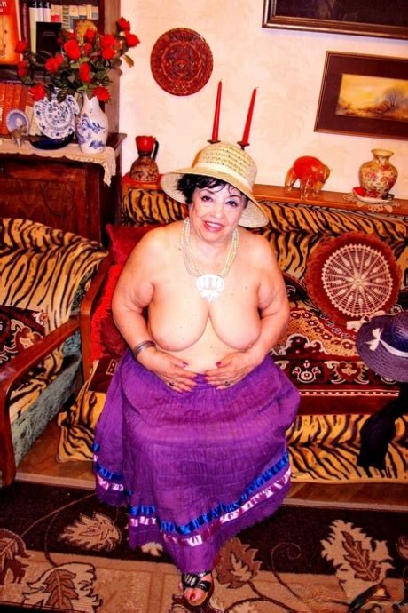 Playful Short Haired Granny Hormonaria Shows Her Saggy Tits While Changing CoedCherry