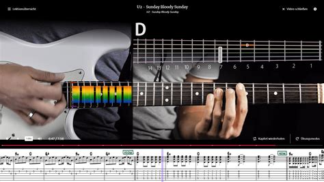 Sunday Bloody Sunday Von U Auf Der Gitarre Lernen Tabs