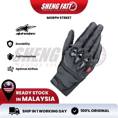 Alpinestars Morph Street Motorcycle Gloves Non Slip Riding Glove Sarung