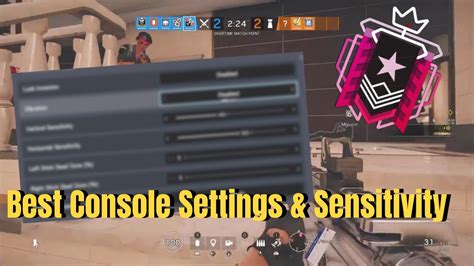 The Best Console Settings Sensitivity Rainbow Six Siege Youtube