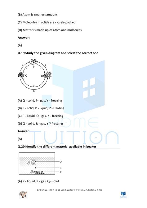 Cbse Class 5 Evs Worksheets For Chapter Matter And Materials Free Pdf Home Tution