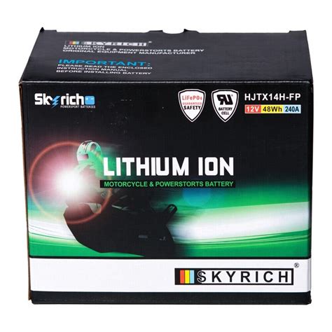 Batterie Skyrich Hjtx H Fp Lithium Ion Lifepo Ytx H Bs Yamaha Fzr