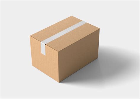 Shipping Box Free Mockup Free Mockup World