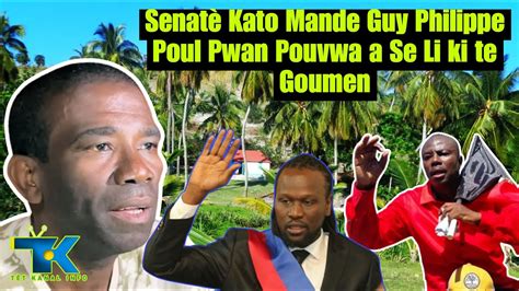 Senatè Kato Rejwenn Guy Filip ak Moïse Jean Charles Li Di Nég Yo Pwan