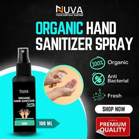 Jual NUVA Organic Hand Sanitizer Spray 100 Ml Shopee Indonesia