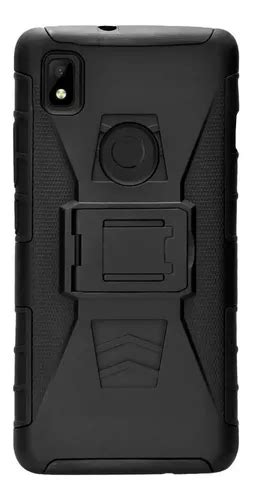 Funda Uso Rudo Clip Para Zte Blade L Negro