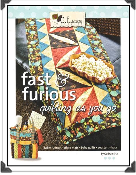 Fast And Furious Quilting As You Go Book By Gudrun Erla Table