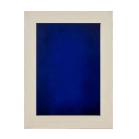 Natural Whitewash Wood Shadow Box Frame Royal Blue Suede 30 Sizes Acrylic Front 8x12 8x12 Kroger