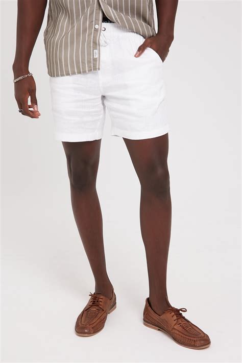 Academy Brand Riviera Linen Short White Universal Store