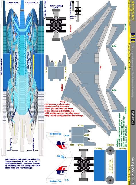 Boeing 777 Papercraft