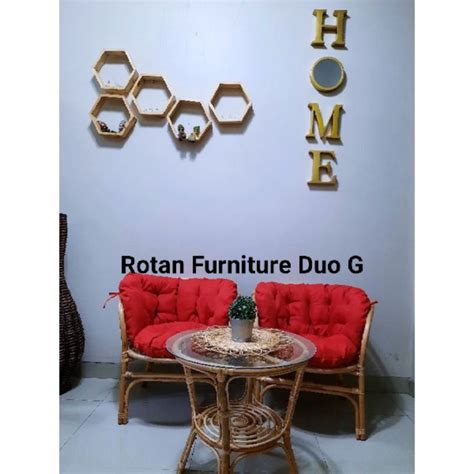 Jual KURSI ROTAN SINGLE BAHAMA 1 SET Plus Meja Kursi Bahama Kursi Rotan