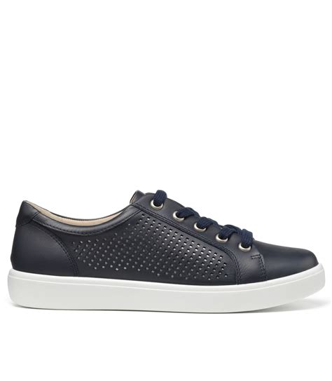 Hotter Navy Leather Brooke Sneaker Rosella Style Inspired By Elegance