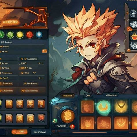 Anime Strategy Game Ui Design Behance 23386791 Stock Photo At Vecteezy