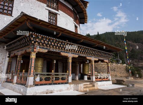 Bhutan Paro Capital Of Paro District Aka Dzongkhag Ancient