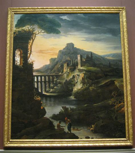 Evening Landscape With An Aqueduct By Theodore Gericault Flickr