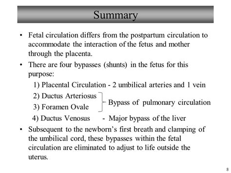 Human Development And Aging Chapter 29 The Fetal Circulation Ppt