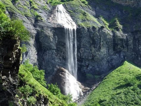 Cascada De Sassbachfall En Weisstannen Imagen De Archivo Imagen De