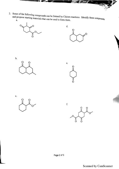 Solved Some Of The Following Compounds Can Be Formed By Chegg