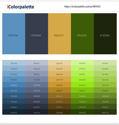 760+ Latest Color Schemes with Oxford Blue Color tone combinations | 2021 | iColorpalette