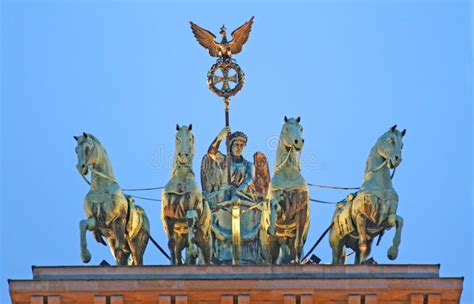 Berlin Quadriga Brandenburg Gate Stock Image - Image of horse, quadriga: 2406947