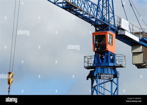 large crane at a construction site Stock Photo - Alamy