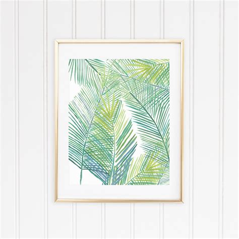 Tropical Leaf Prints Tropical Leaf Art Tropical Wall Decor Etsy