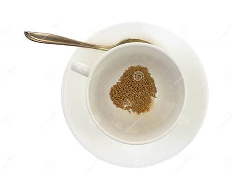 Cup And Saucer With Ginseng Tea Granules Stock Photo Image Of