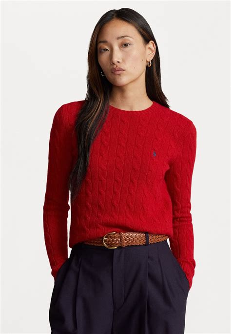 Polo Ralph Lauren Julianna Long Sleeve Strickpullover New Red Rot