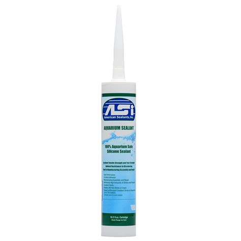 Asi Clear Aquarium Silicone Sealant Oz Fluid Cartridge Walmart