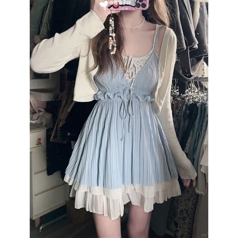 Bear Wonderful House Two Piece Female Spring Summer Pure Desire Style