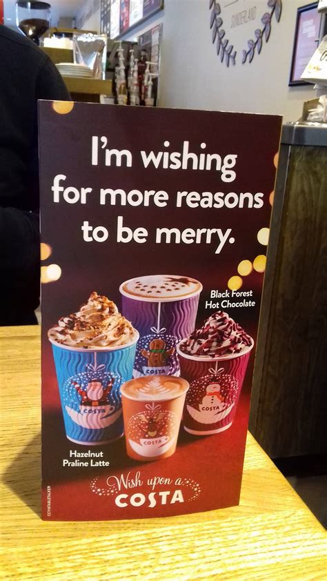 Menu At Costa Coffee Cafe Sunderland 26 Market Sq