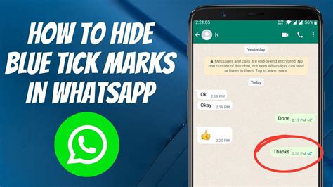 How To Hide Blue Tick Marks In Whatsapp New Update Youtube