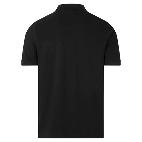 Calvin Klein Polo De Manga Corta Stretch Pique Slim Button Negro Dressinn